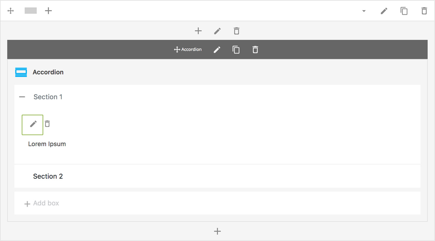 Accordion Add Content