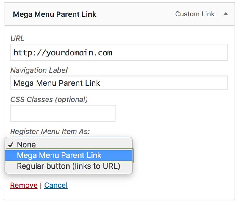 Register Parent Link