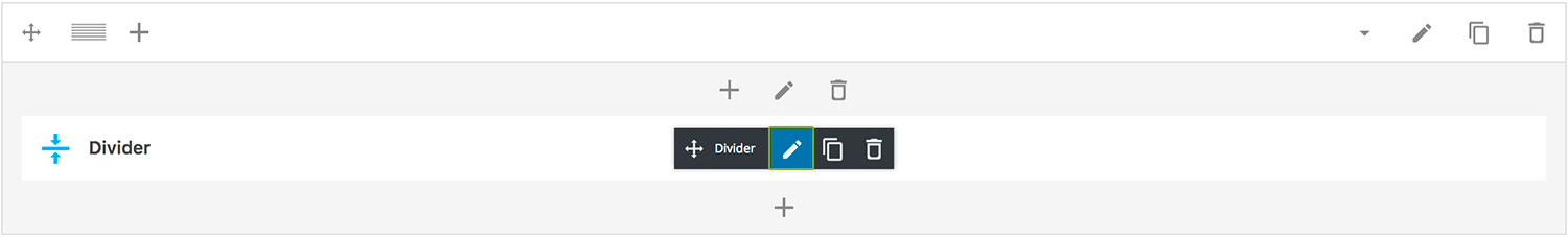 Divder Settings