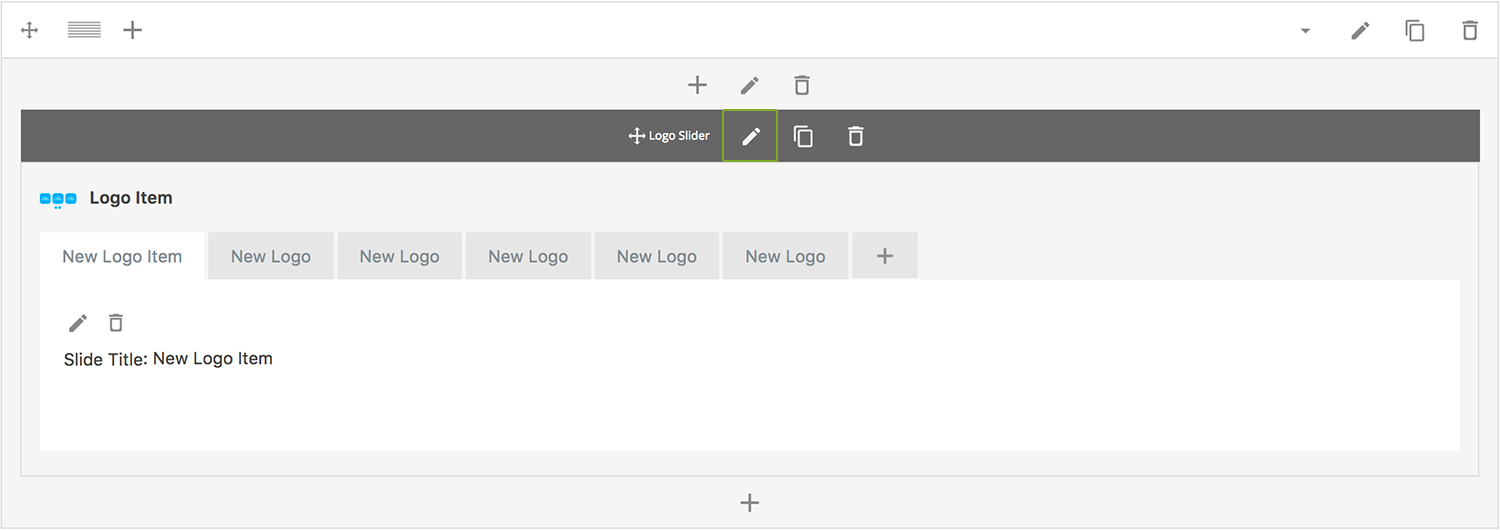 logo slider Section Settings