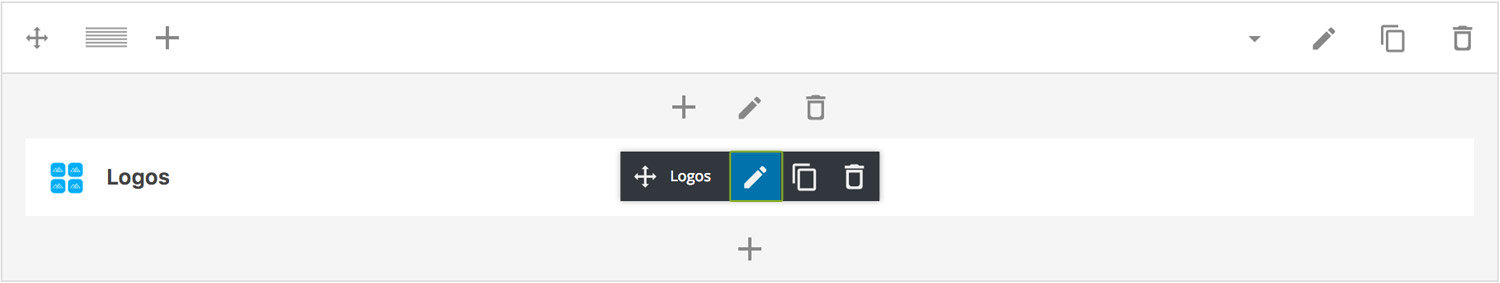 Logos Section Settings