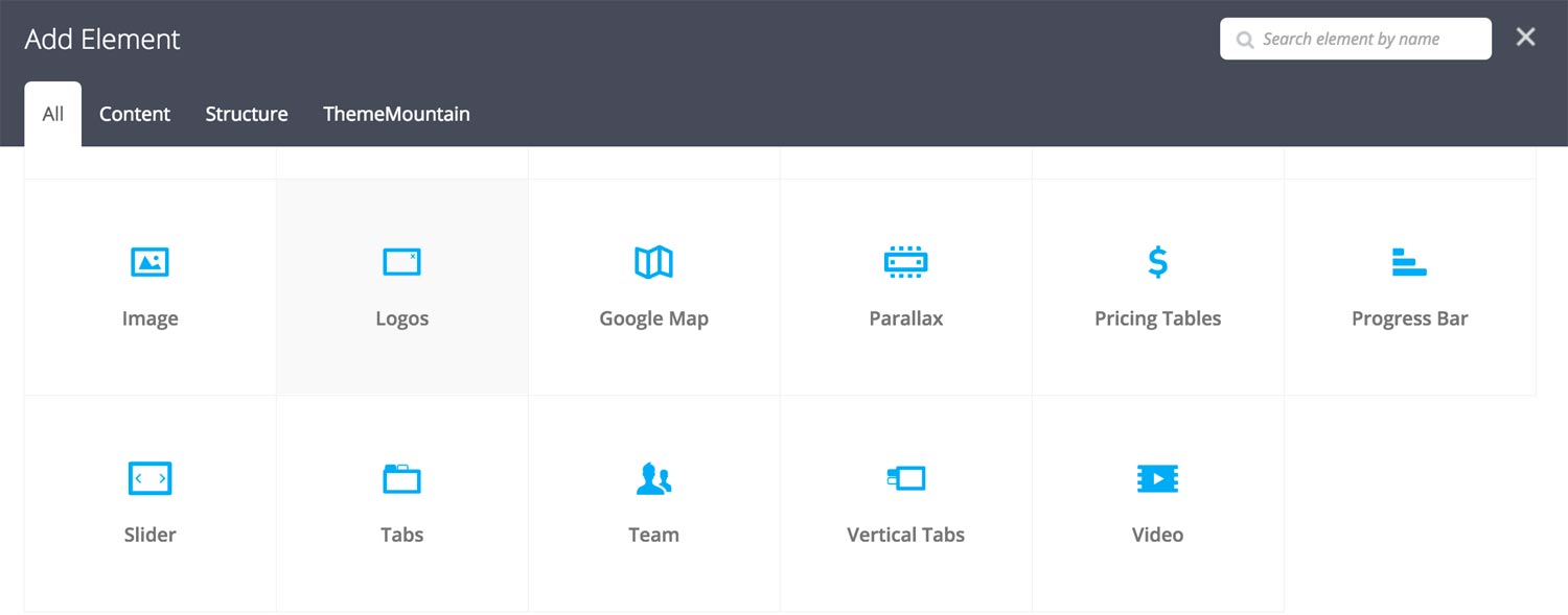 Logos Section Settings