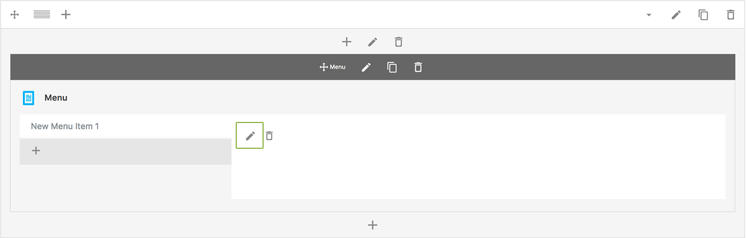 Menu Add Content