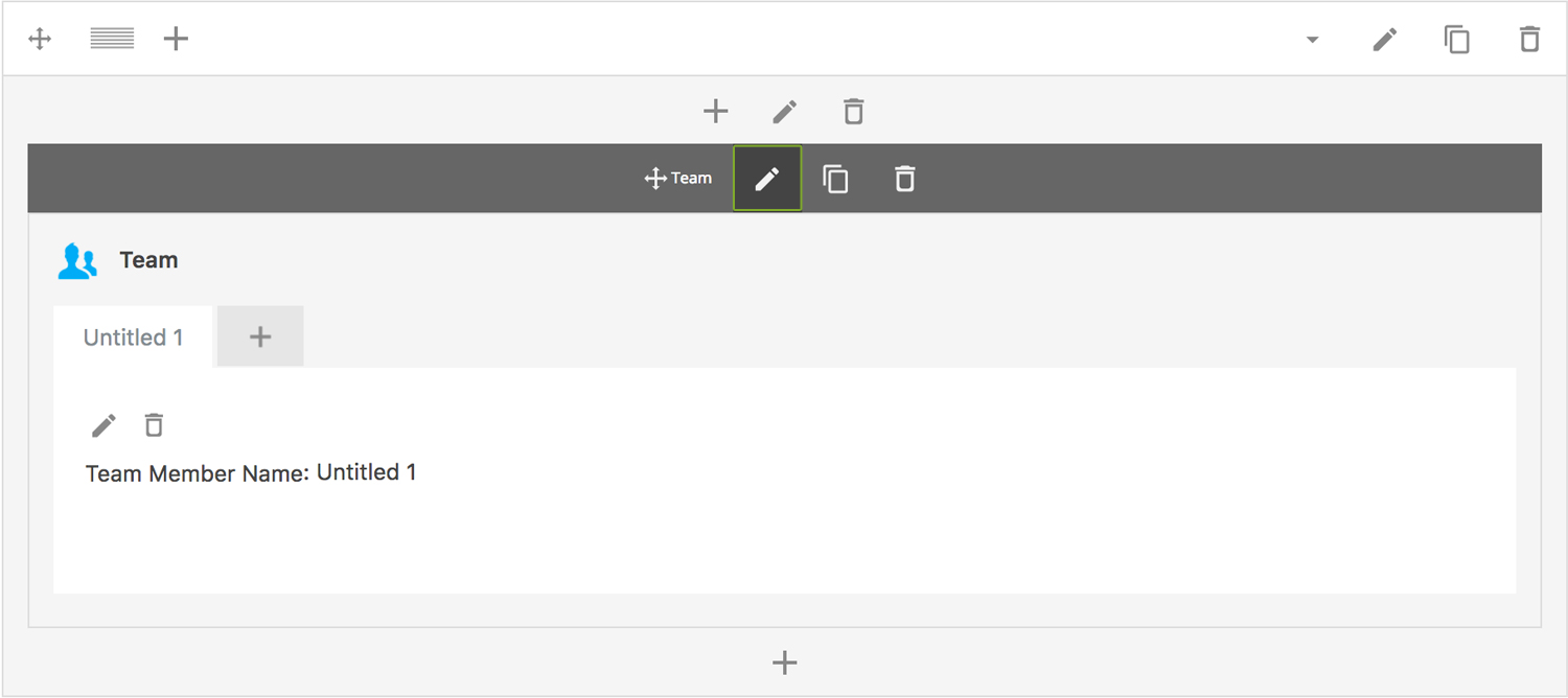 Team Section Settings