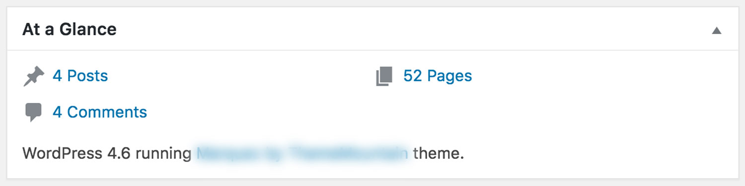 WordPress version
